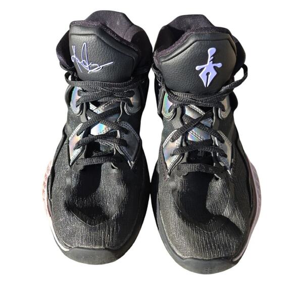 Nike Kyrie Infinity 8 Black Metallic Silver CZ0204-005 Size 6 Basketball School - Picture 3 of 8